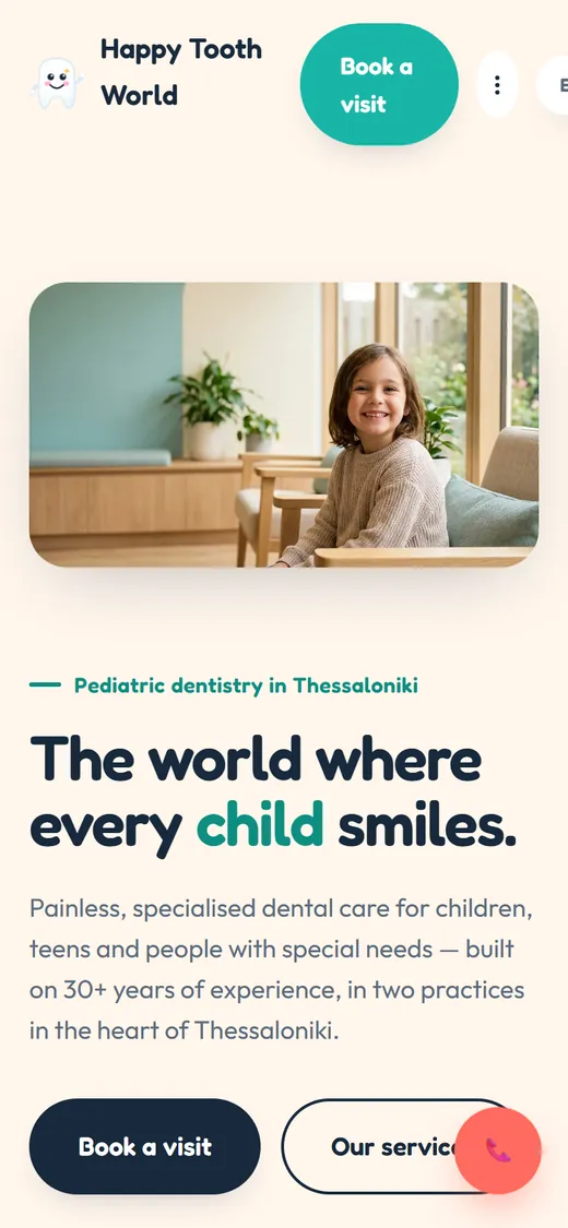 Happy Tooth World · Phone view